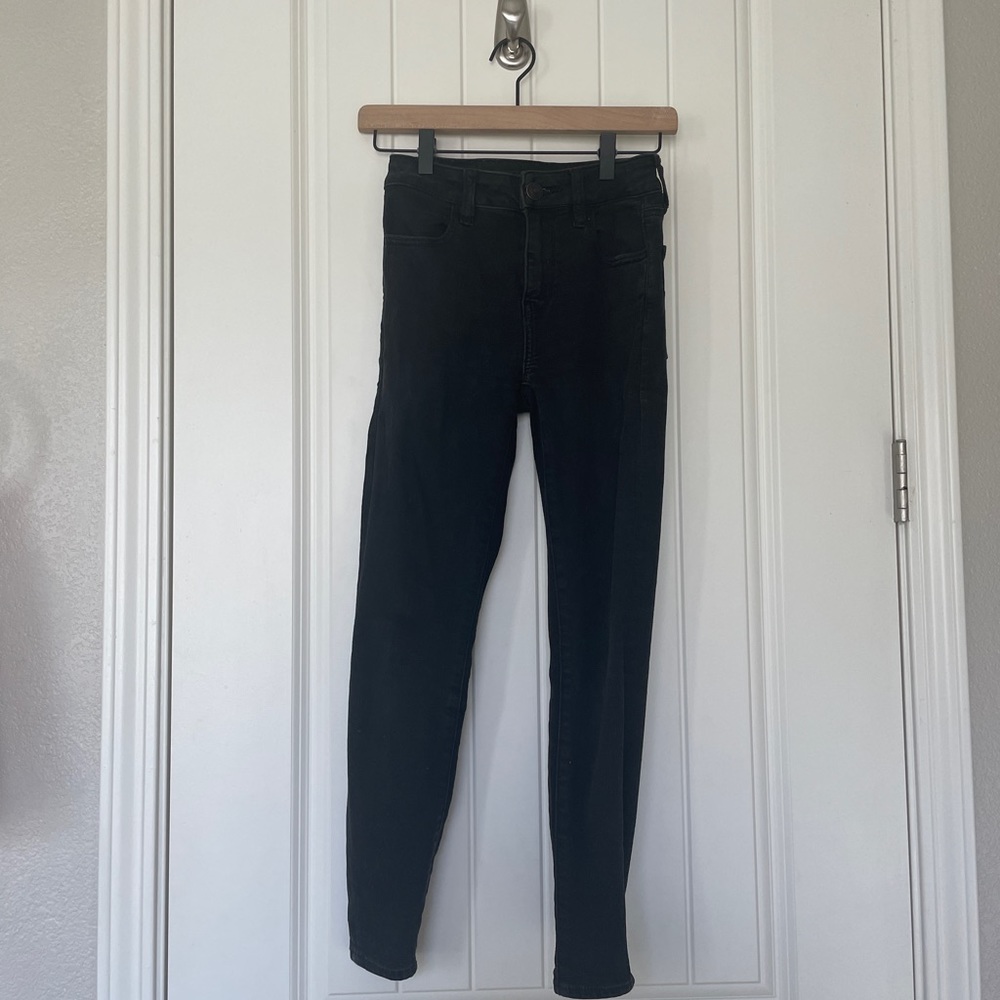 American Eagle Next Level Stretch Black Skinny Jeans
Size: US 0 XShort inseam